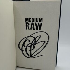 SIGNED Edition Medium Raw by Anthony Bourdain NYT Bestseller Hardcover Book MINT